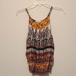 Womans Christian Siriano New York  Paisley Floral Tank Size Large